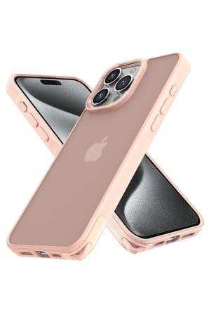 iPhone 14 Pro Max Kılıf Elegant Kapak - Pudra