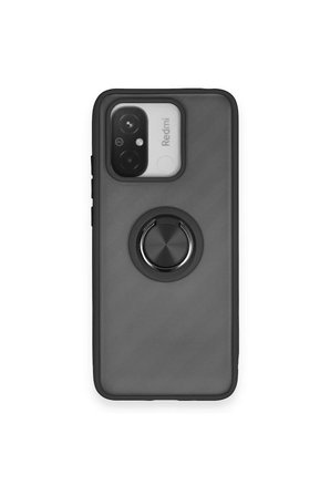 Mey İthalat   Redmi 12C Kılıf Montreal Yüzüklü Silikon Kapak - Siyah