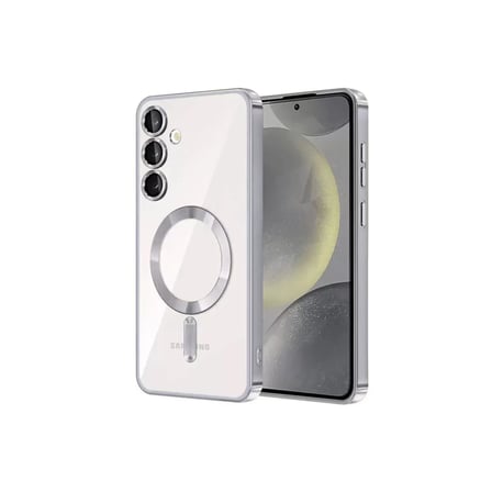 Mey İthalat  Samsung Galaxy S24 Kılıf Kross Magneticsafe Kapak - Gümüş