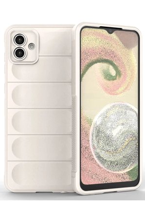 Samsung Galaxy A04 Kılıf Optimum Silikon - Krem
