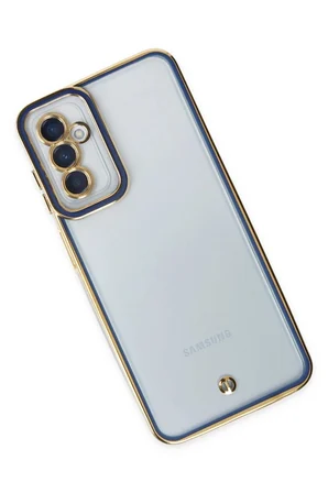 Samsung Galaxy M23 Kılıf Liva Lens Silikon - Mavi