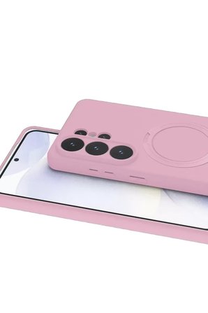 Mey İthalat  Samsung Galaxy S26 Ultra Regal Magsafe Standlı Kapak - Açık Pembe
