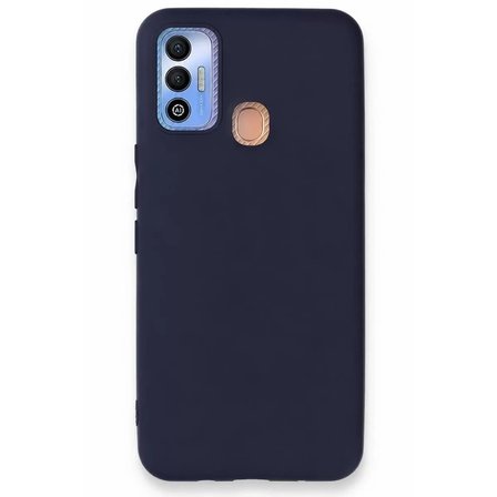 Tecno Spark 7T Kılıf First Silikon - Lacivert