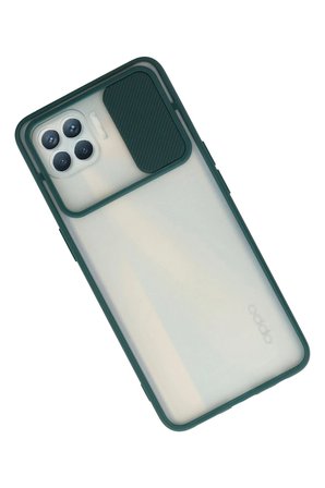 Reno 4 Lite Kılıf Palm Buzlu Kamera Sürgülü Silikon - Yeşil