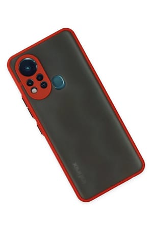 İnfinix Hot 11s Kılıf Montreal Silikon Kapak - Kırmızı