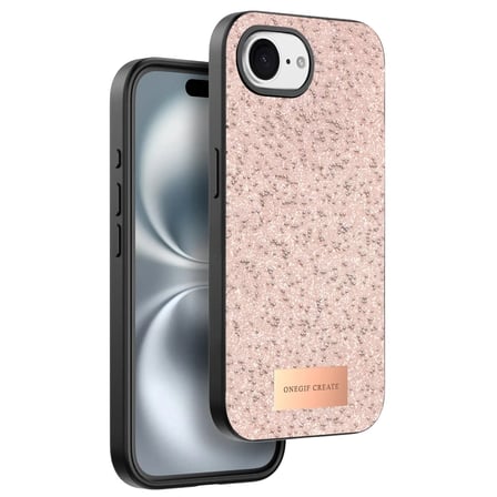 iPhone 16E Bright Simli Kapak - Pembe
