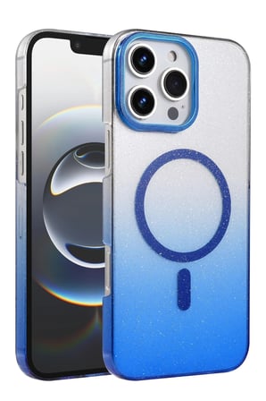 iPhone 16 Pro Max Glossy Magsafe Kapak - Mavi