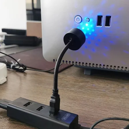 B USB Sese Duyarlı 8 Farklı Mod Işıklı LED Atmosfer Işığı – Ambiyans Aydınlatması