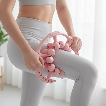 B 20 Tekerlekli Ayarlanabilir Bacak ve Kol Masaj Aleti – 360° Tam Daire Derin Doku Kas ve Lenfatik Masaj Silindiri