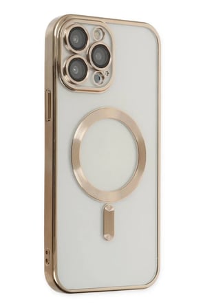 iPhone 13 Pro Max Kılıf Kross Magneticsafe Kapak - Gold