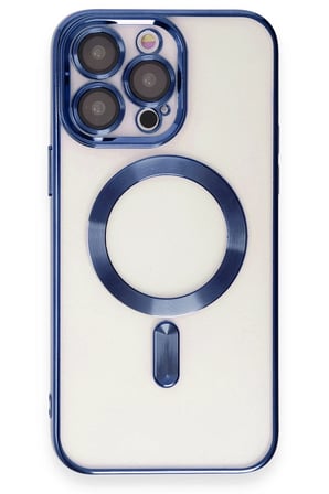 iPhone 15 Pro Max Kılıf Kross Magneticsafe Kapak - Lacivert
