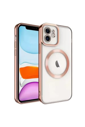 Mey İthalat   iPhone 11 Kılıf Kross Magneticsafe Kapak - Rose