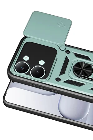 Mey İthalat   Poco X8 Pro Max Pars Lens Yüzüklü Silikon - Yeşil