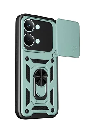 Mey İthalat   Poco X8 Pro Max Pars Lens Yüzüklü Silikon - Yeşil
