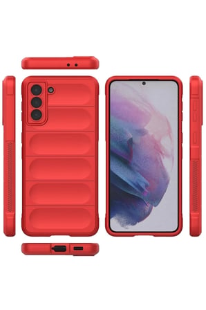 Samsung Galaxy S22 Plus Kılıf Optimum Silikon - Kırmızı