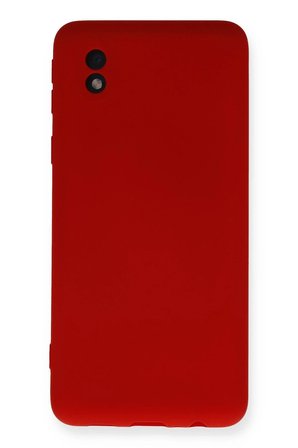 Samsung Galaxy A01 Core Kılıf Nano içi Kadife Silikon - Kırmızı