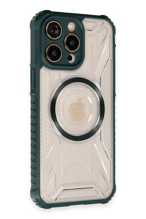 iPhone 13 Pro Kılıf Prag Magneticsafe Kapak - Koyu Yeşil