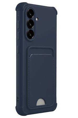 Samsung Galaxy A17 5G Kelvin Kartvizitli Silikon - Lacivert