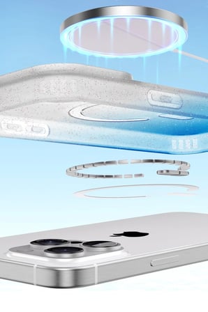 iPhone 16 Pummel Shiny Magsafe Kapak - Mor