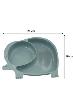 B Bebek ve Çocuk için Sevimli Fil Model Desenli Yemek Bebek Mama Kabı Bölmeli Tabak