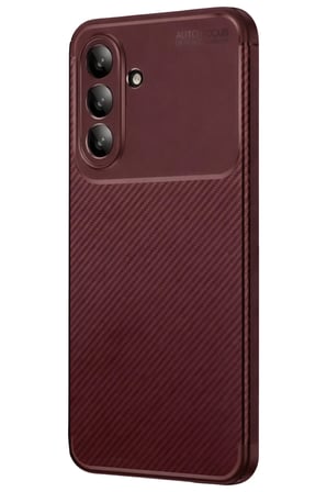 Mey İthalat  Samsung Galaxy A36 Kılıf Auto Focus Karbon Kapak - Bordo