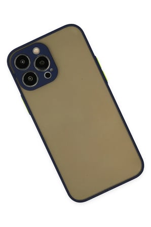 iPhone 14 Pro Max Kılıf Montreal Silikon Kapak - Lacivert