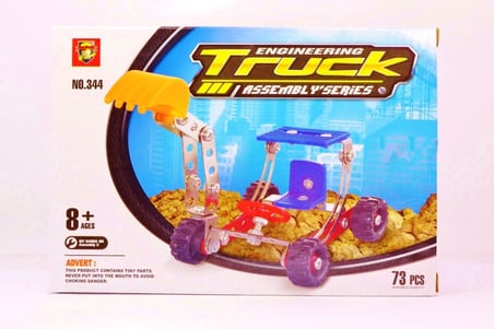 B 73 Parça Metal Lego Kepçe Eğlenceli Lego Seti ve Yapım Kutusu