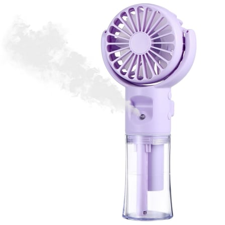 B 4 Kademeli Spreyli Şarjlı El Fanı – Boyuna Asılabilir USB Şarjlı Taşınabilir Mini Fan F4