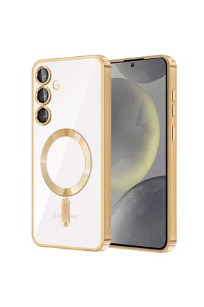 Samsung Galaxy S24 Kılıf Kross Magneticsafe Kapak - Gold