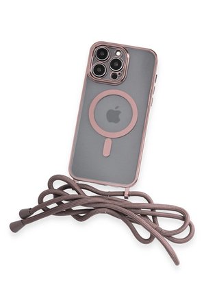 iPhone 12 Pro Max Kılıf Divo Lazer Askılı Magsafe Kapak - Pembe