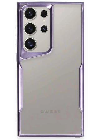 Samsung Galaxy S23 Ultra Kılıf Boyi Silikon Kapak - Derin Mor