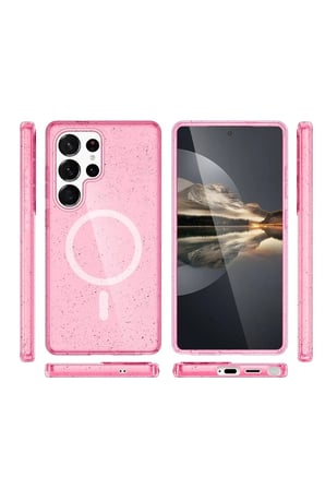 Mey İthalat  Samsung Galaxy S23 Ultra Kılıf Star Magsafe Kapak - Pembe