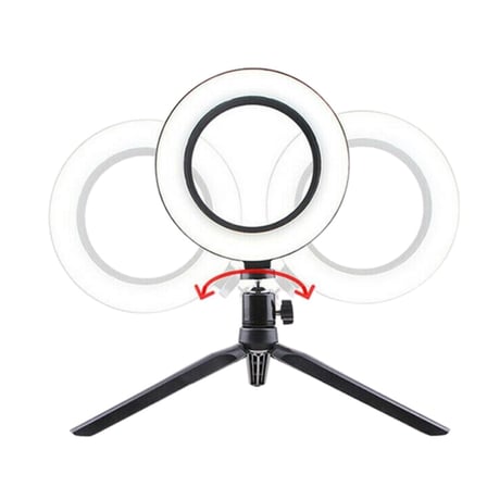 B 8inç 20cm Youtube Instagram Tiktok Selfie  Stüdyo Video Fotoğraf Ring Light  Tripod Led Halk