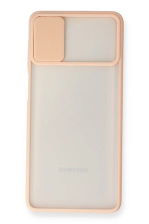 Mey İthalat  Samsung Galaxy M51 Kılıf Palm Buzlu Kamera Sürgülü Silikon - Pembe
