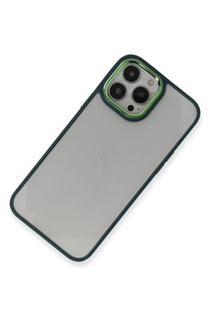Mey İthalat  iPhone 14 Pro Max Kılıf Dora Kapak - Haki Yeşil