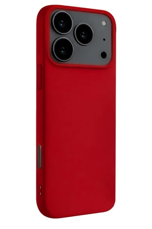 iPhone 17 Pro Max Nano içi Kadife Silikon - Kırmızı