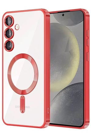Mey İthalat  Samsung Galaxy A35 5G Kross Magneticsafe Kapak - Kırmızı