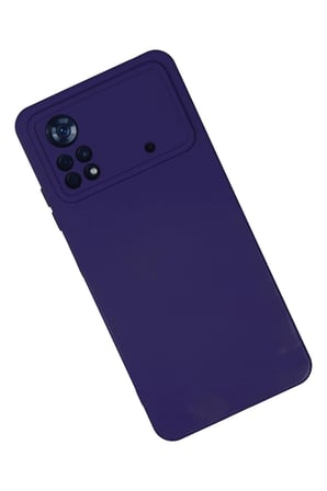 Poco X4 Pro 5G Kılıf Nano içi Kadife Silikon - Mor