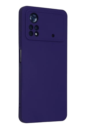 Poco X4 Pro 5G Kılıf Nano içi Kadife Silikon - Mor