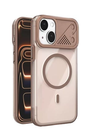 Mey İthalat   iPhone 14 Zinko Magsafe Kapak - Çöl Titanyum