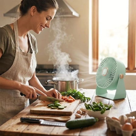 B 3 Kademeli Masaüstü Fan – Duvara Asılıp Sabitlenebilen Standlı Kaydırmaz Pedli Mini Fan ZB112