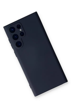 Samsung Galaxy S22 Ultra Kılıf Nano içi Kadife Silikon - Lacivert