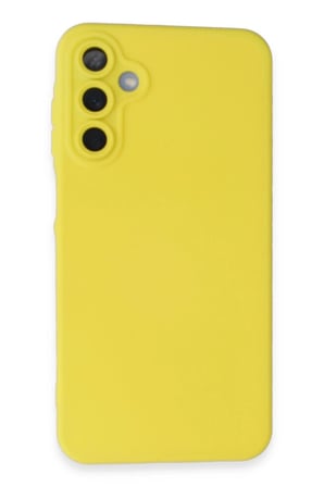Samsung Galaxy A25 5G Kılıf Nano içi Kadife Silikon - Sarı
