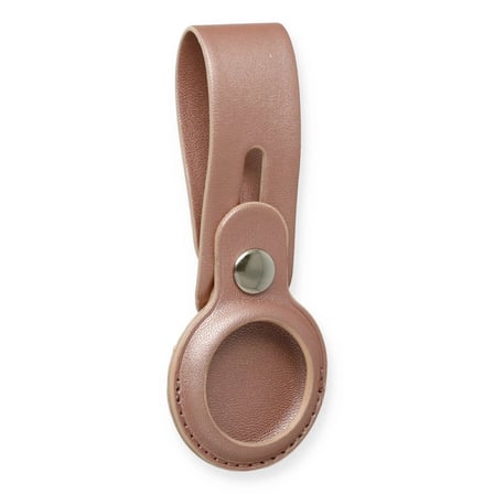 Mey İthalat  Airtag Askılı Deri Kılıf - Rose Gold