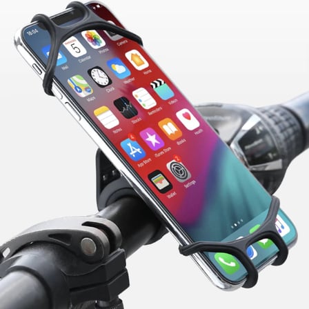B Universal Bisiklet Motosiklet Çocuk Arabası Silikon 360 Derece Telefon Tutucu Tüm Modellerle