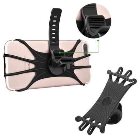 B Universal Bisiklet Motosiklet Çocuk Arabası Silikon 360 Derece Telefon Tutucu Tüm Modellerle