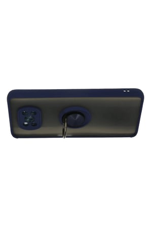 Pocophone X3 Kılıf Montreal Yüzüklü Silikon Kapak - Lacivert