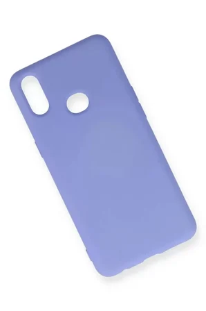 Samsung Galaxy A10S Kılıf Nano içi Kadife Silikon - Lila