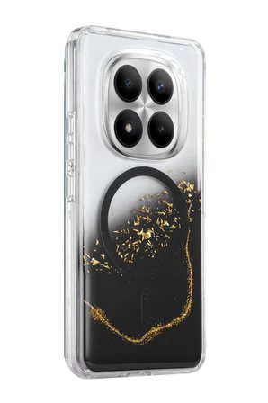 Mey İthalat   Redmi Note 15 Pro 5G Lotus Simli Magsafe Kapak - Siyah