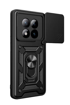 Redmi Note 15 Pro Plus 5G Pars Lens Yüzüklü Silikon - Siyah